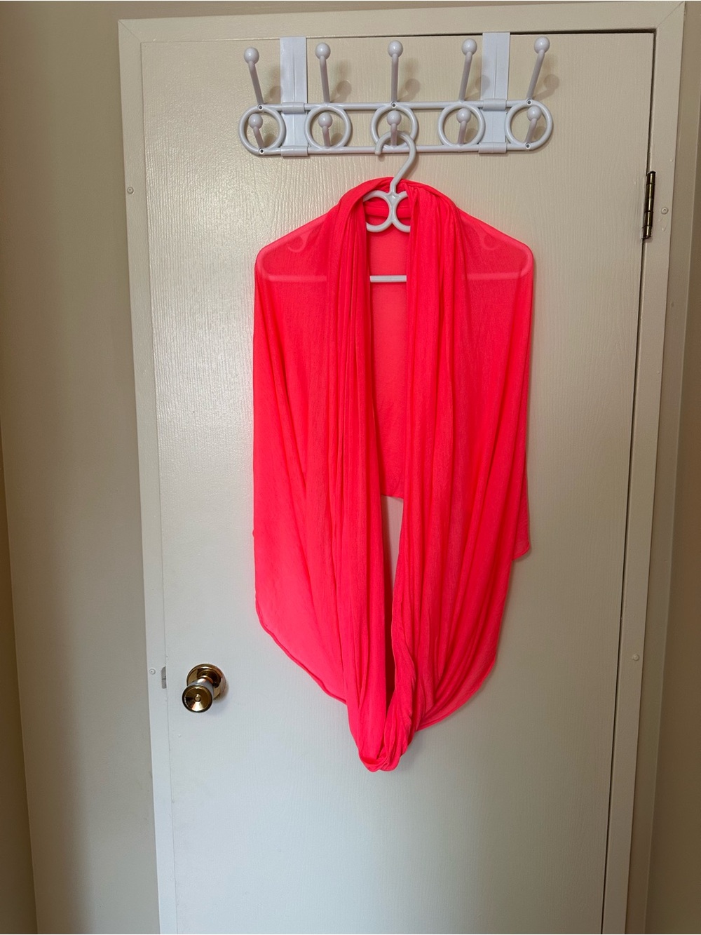Bright Neon Pink Infinity Scarf